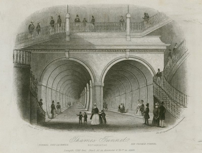 Thames Tüneli, Rotherhithe girişi by English School