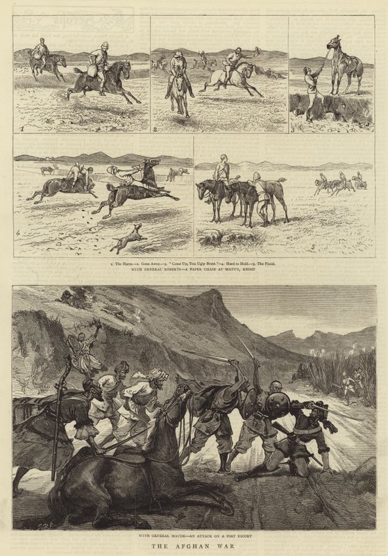 Afgan Savaşı (gravür) by English School