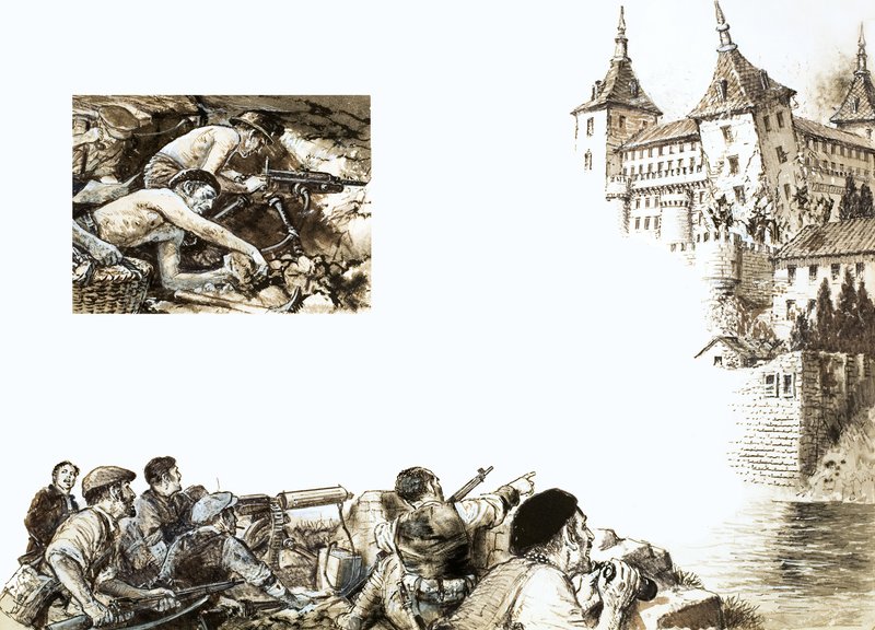 Alcazars kuzeydoğu kulesi düşüyor by English School