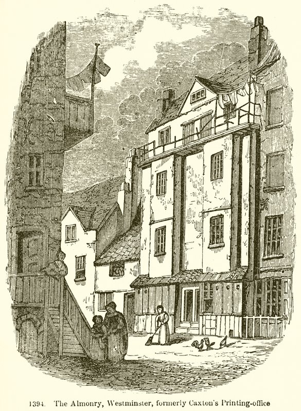 Almonry, Westminster, Eskiden Caxtons Basımevi by English School