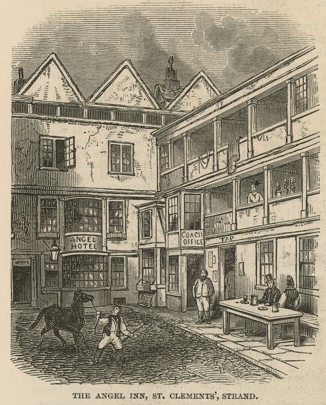 Angel Inn, St Clements, Strand, Londra by English School