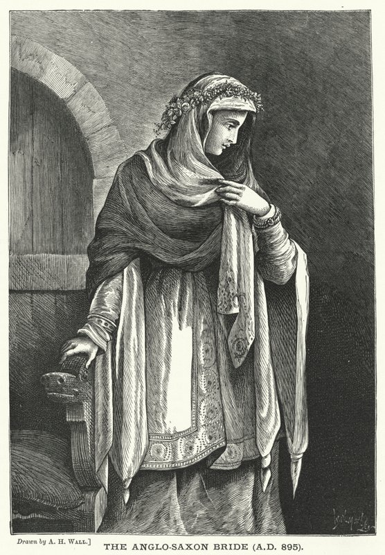 Anglo-Sakson Gelini, MS 895 (gravür) by English School