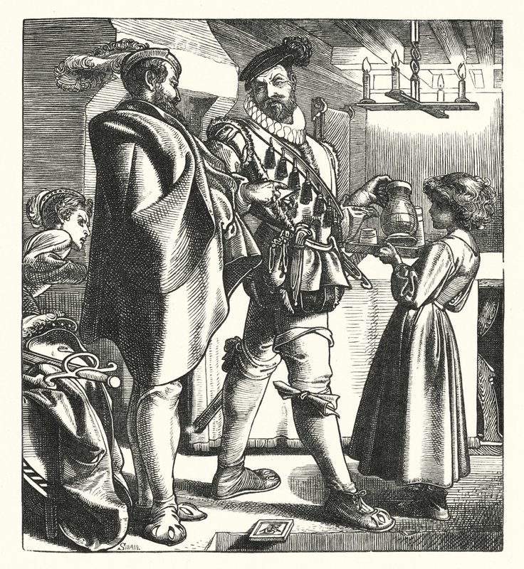 Gizli Mahkeme Görevlisi (gravür) by English School