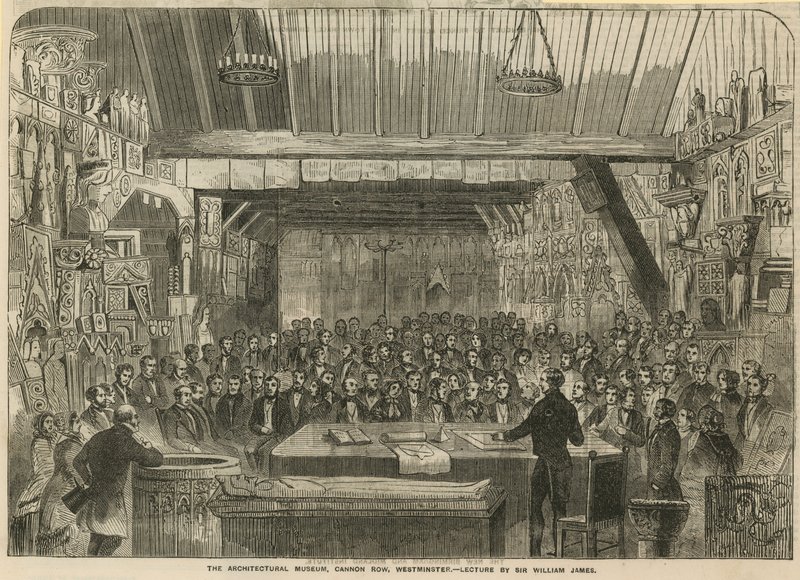 Mimari Müzesi, Cannon Row, Westminster - Sir William James tarafından verilen ders by English School