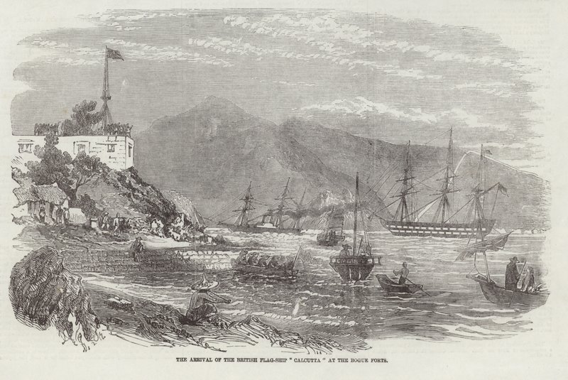İngiliz Bayraklı Kalküta Gemisinin Bogue Forts