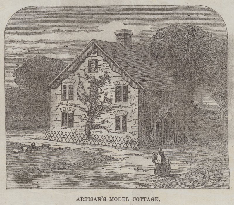Zanaatkarların Banliyö Kulübesi Hareketi (gravür) by English School