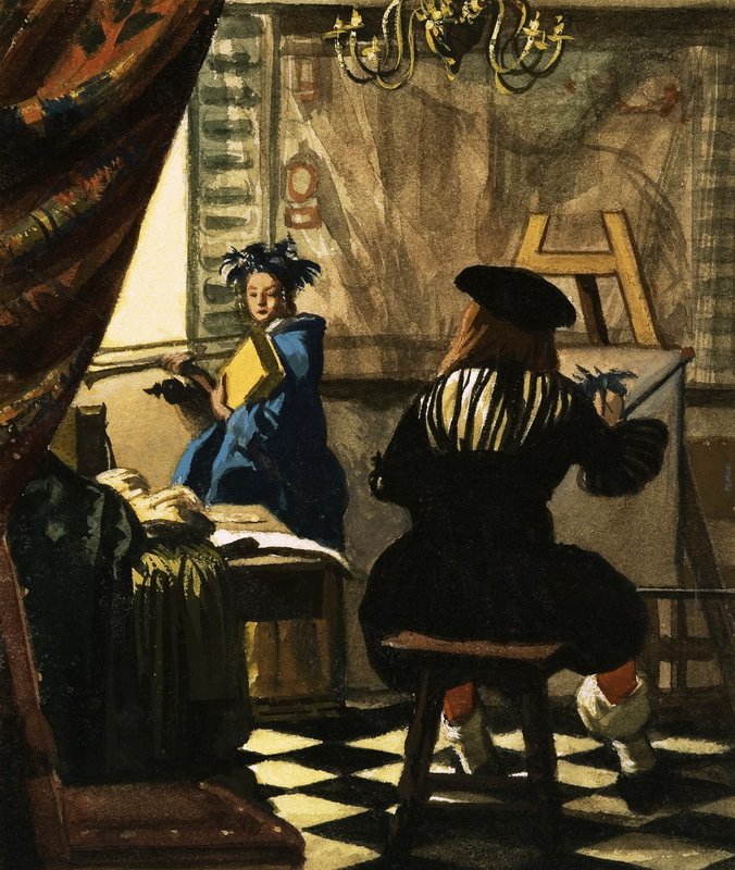 Sanatçı, Stüdyosunda, Jan Vermeer by English School