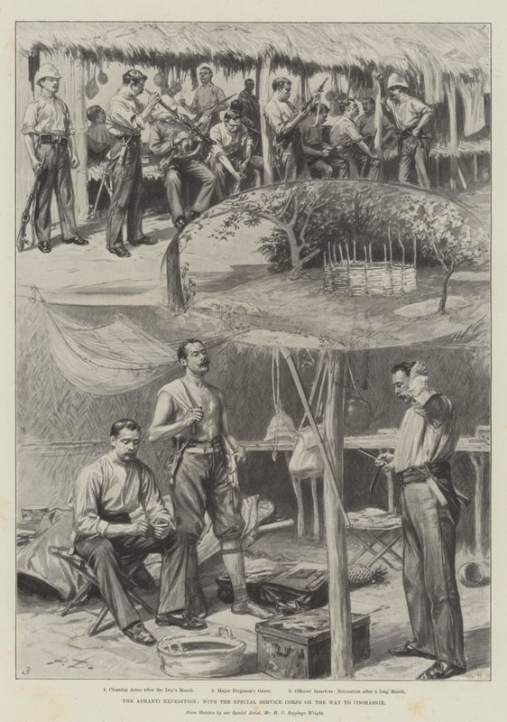 Ashanti Seferi, Özel Hizmet Birlikleri ile Coomassie Yolunda (lito) by English School