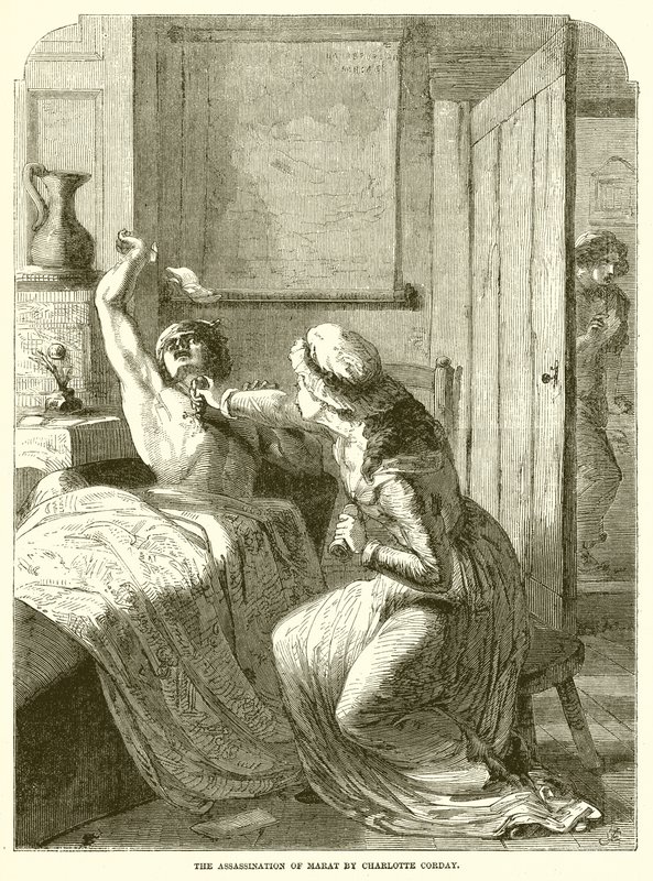 Marat Suikastı, Charlotte Corday by English School