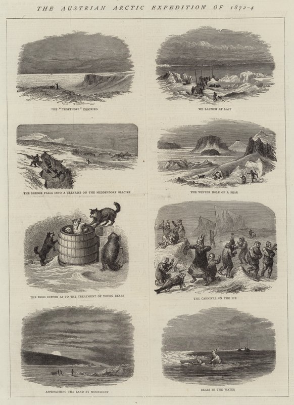 1872-4 Avusturya Arktik Seferi (gravür) by English School