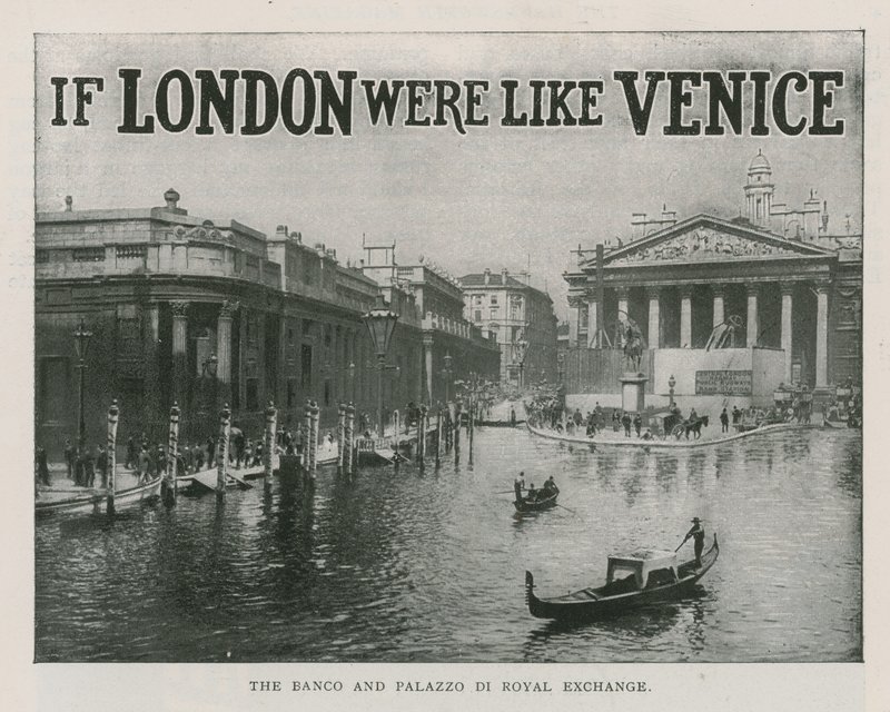 Banco ve Palazzo di Royal Exchange by English School