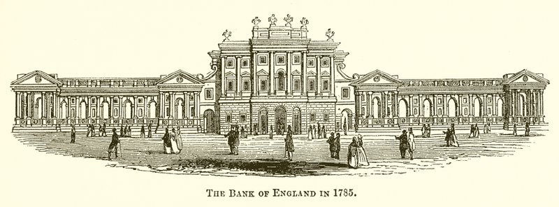 1785 yılında İngiltere Bankası by English School
