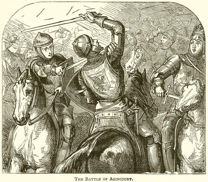Agincourt Savaşı by English School