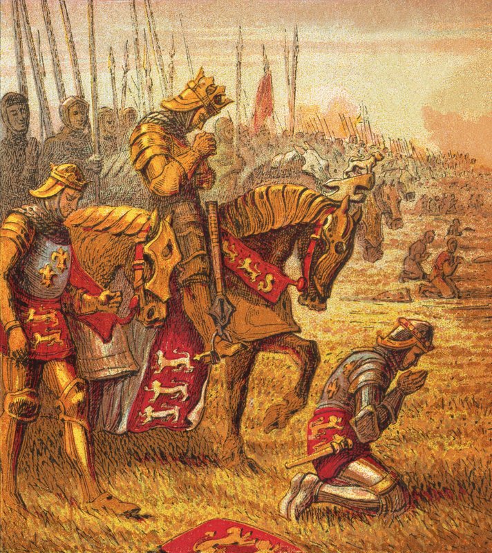 Agincourt Savaşı by English School