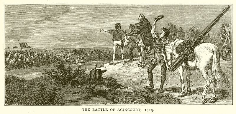 Agincourt Savaşı, 1415 by English School
