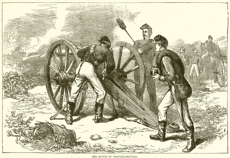Chancellorsville Savaşı by English School