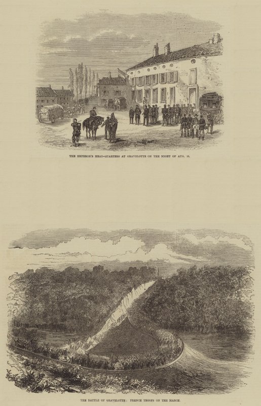Gravelotte Savaşı (gravür) by English School