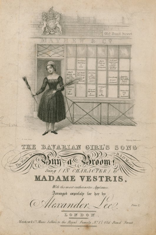 Madame Vestris tarafından söylenen Bavyera Kızları Şarkısı Buy a Süpürge! by English School