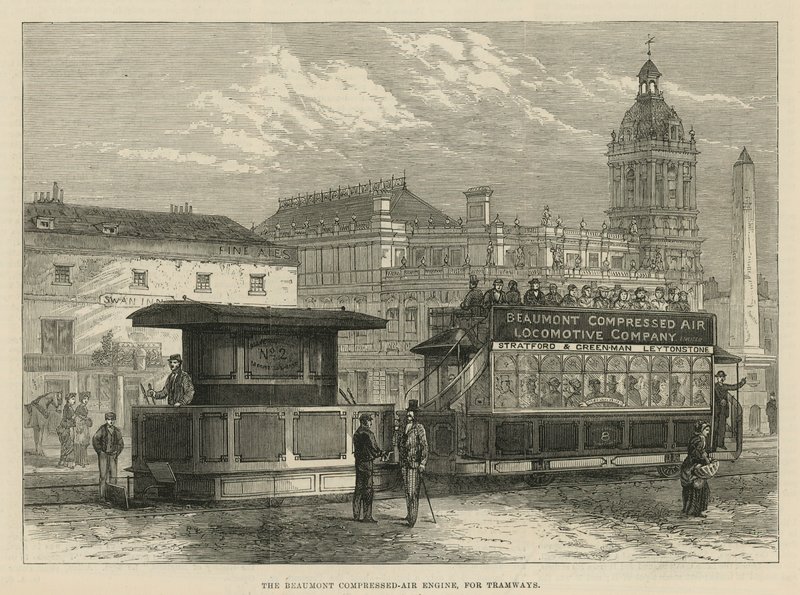 Beaumont Sıkıştırılmış Hava Motoru, tramvaylar için by English School