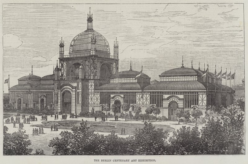Berlin Yüzüncü Yıl Sanat Sergisi (gravür) by English School