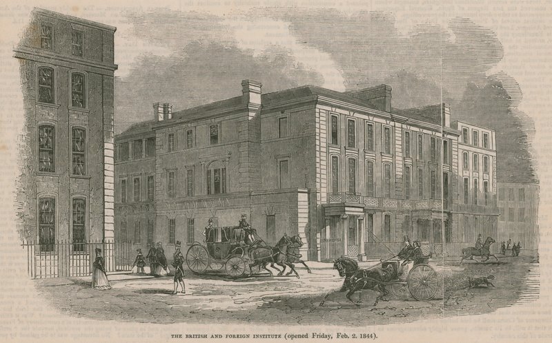 İngiliz ve Yabancı Enstitüsü, 2 Şubat 1844 Cuma günü açıldı by English School