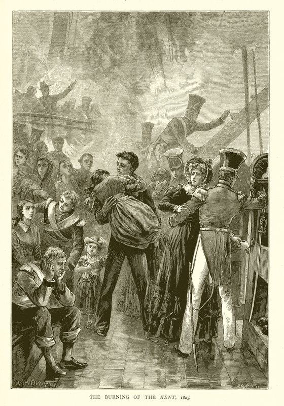 Kentin Yakılması, 1825 by English School