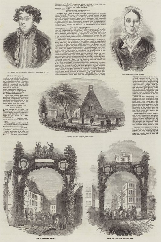 Burns Festivali (gravür) by English School