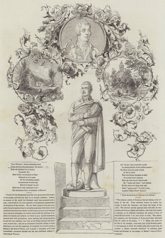Burns Festivali (gravür) by English School