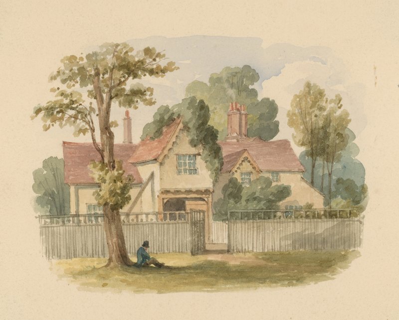 The Cake House, Hyde Park, Londra (kağıt üzerinde wc) by English School