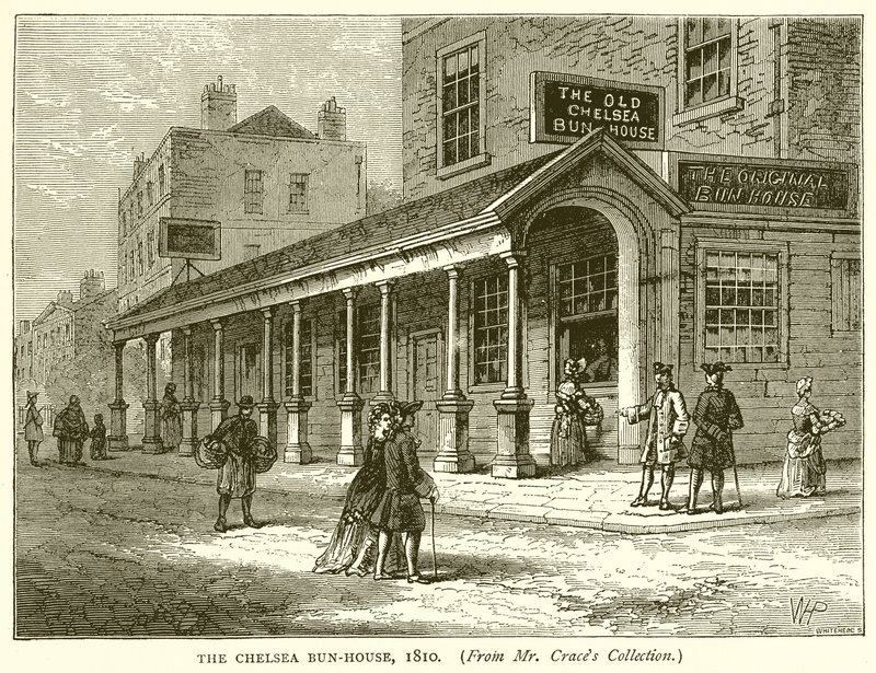 Chelsea Bun Evi, 1810 by English School