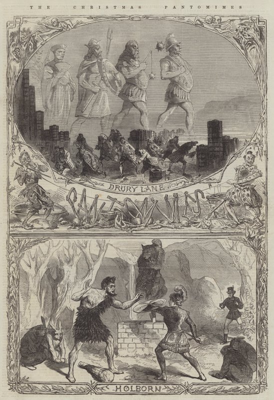 Noel Pandomimleri (gravür) by English School