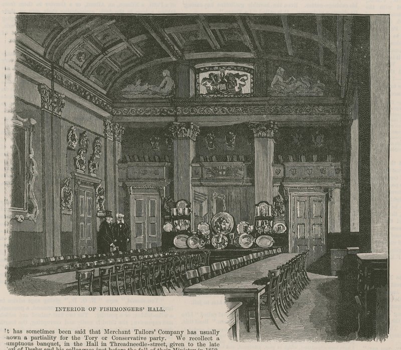 The City Guilds: The Fishmongers Company: Fishmongers Hall'un içi by English School