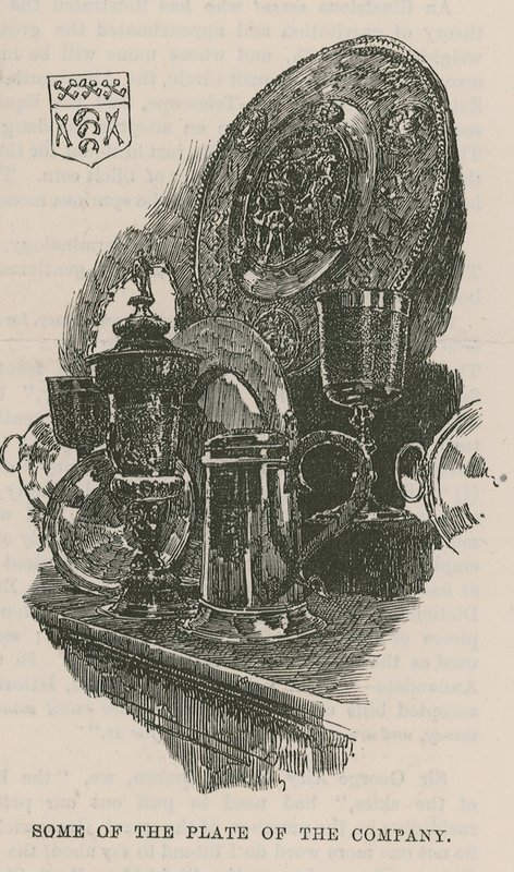 The City Guilds: The Fishmongers Company: Şirketin plakalarından bazıları by English School