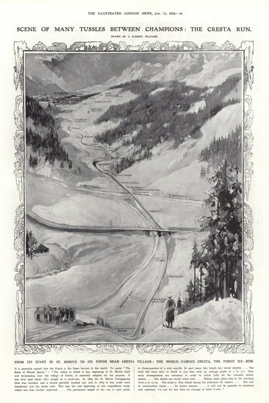 Cresta Run, St Moritz, İsviçre by English School