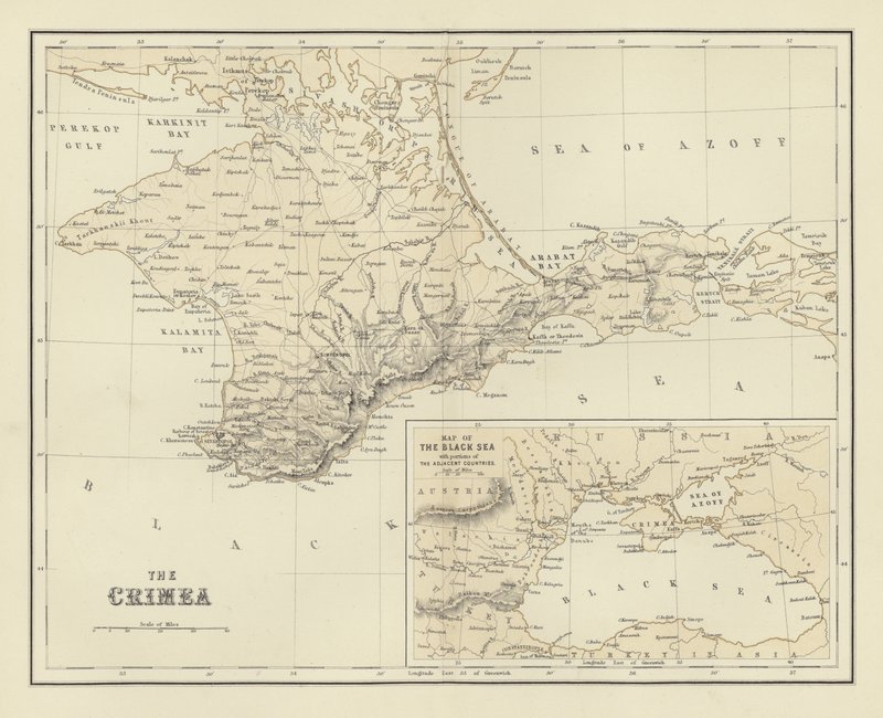 Kırım; Karadeniz Haritası by English School