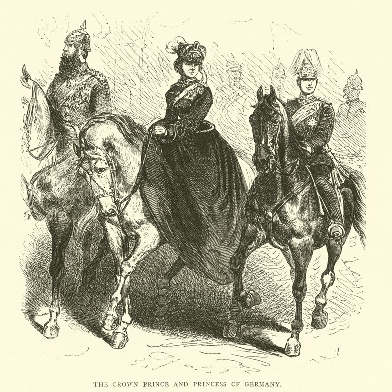 Almanya Veliaht Prensi ve Prensesi, Mart 1871 by English School