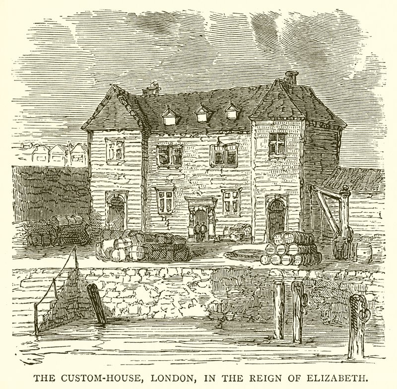 Gümrük Binası, Londra, Elizabeth Döneminde by English School