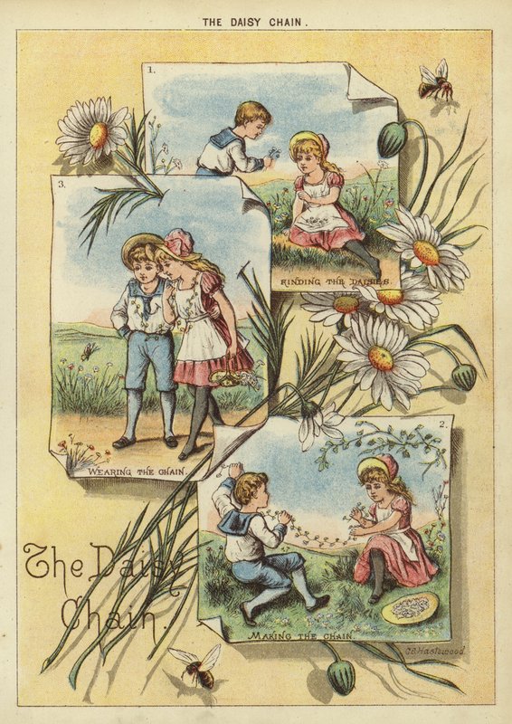 Papatya Zinciri (chromolitho) by English School