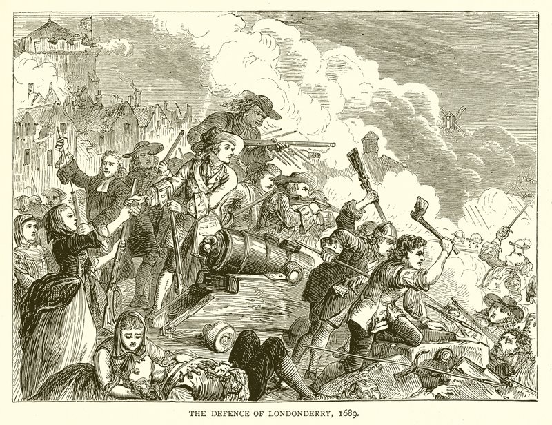 Londonderry Savunması, 1689 by English School