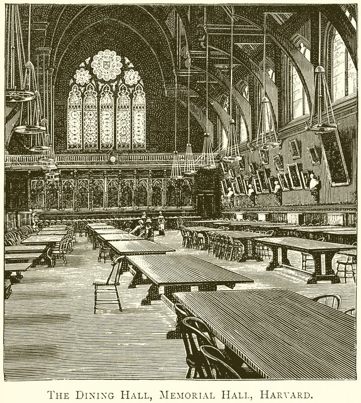 Yemek Salonu, Memorial Hall, Harvard by English School