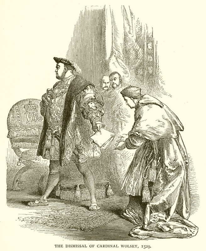 Kardinal Wolsey'nin Görevden Alınması, 1529 by English School