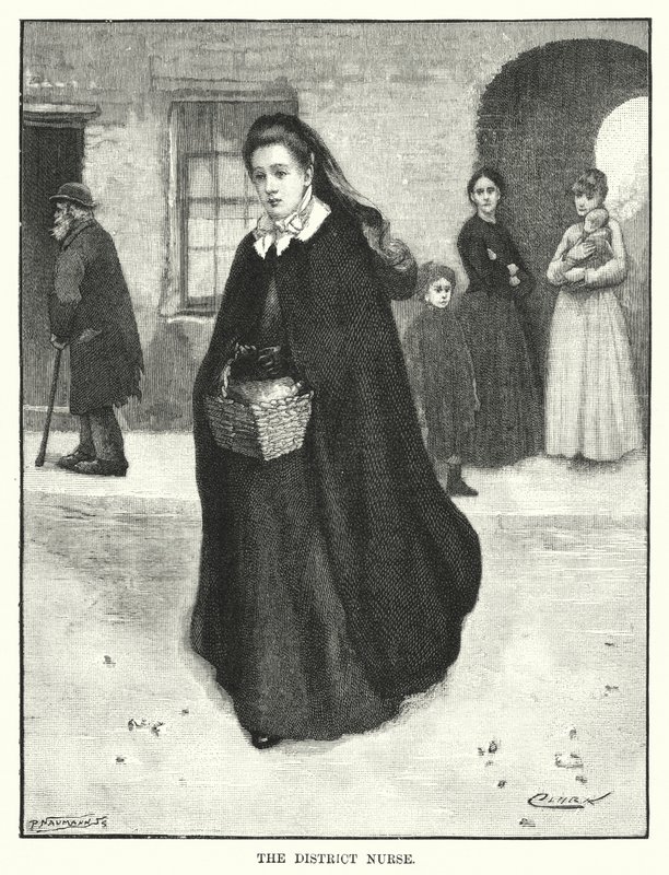 Bölge Hemşiresi (gravür) by English School