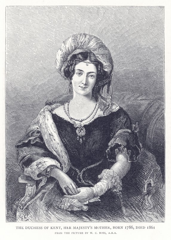 Kent Düşesi, Majestelerinin Annesi, 1786 doğumlu, 1861