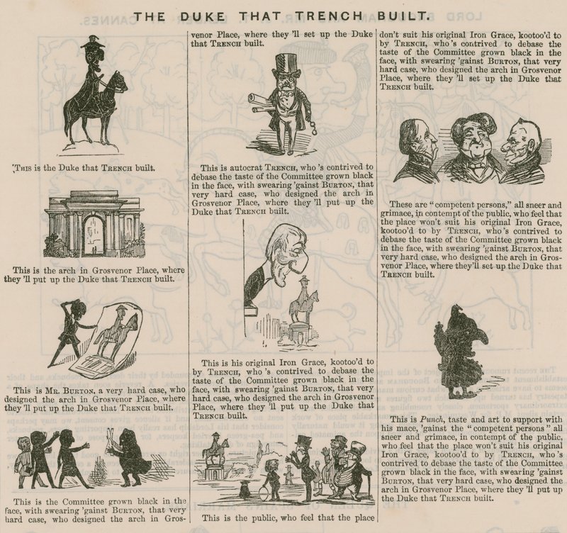 Siperin İnşa Ettiği Dük; Punch'tan, 1846 by English School