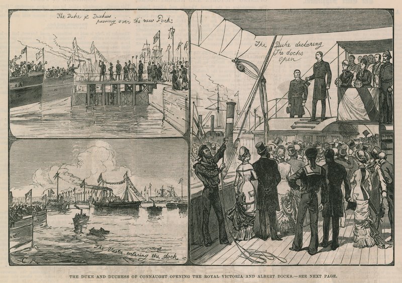 Connaught Dükü ve Düşesi, Kraliyet Victoria ve Albert Dock