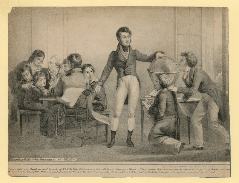 Duke dOrleans öğretmen sıfatıyla by English School