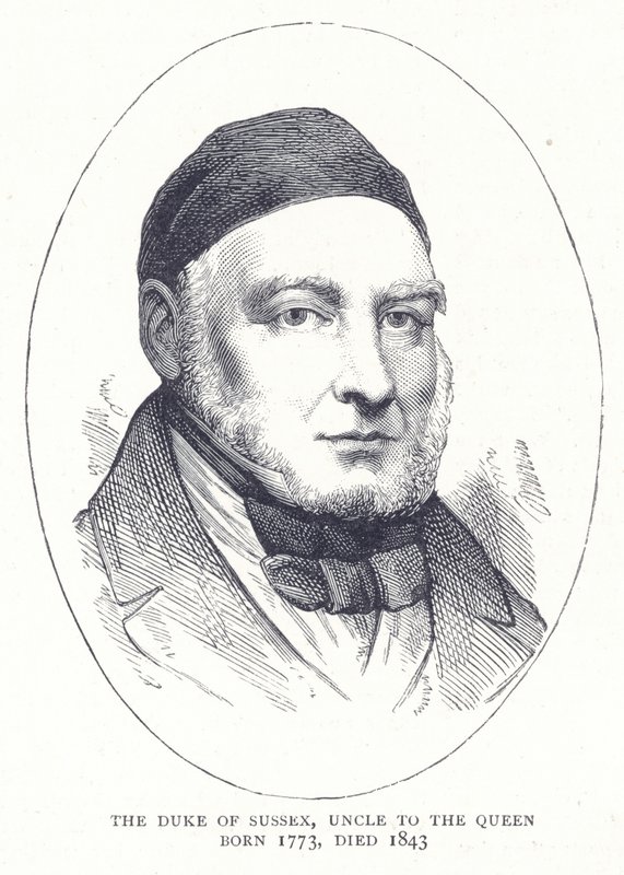 Sussex Dükü, 1773 doğumlu Kraliçe
