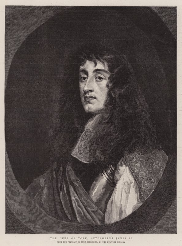 York Dükü, daha sonra II. James (gravür) by English School