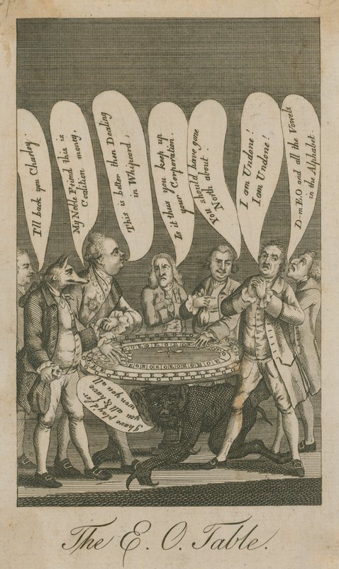 E O Tablosu; karikatür by English School