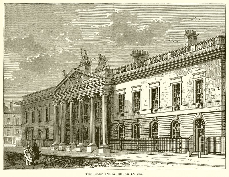 1803 yılında Doğu Hindistan Evi by English School